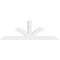 Ekena Millwork Richland Architectural Grade PVC Gable Bracket, 96"W x 32"H x 4"D x 6"F, 8/12 Pitch GBP096X32X0406RIC00 - alternate 3